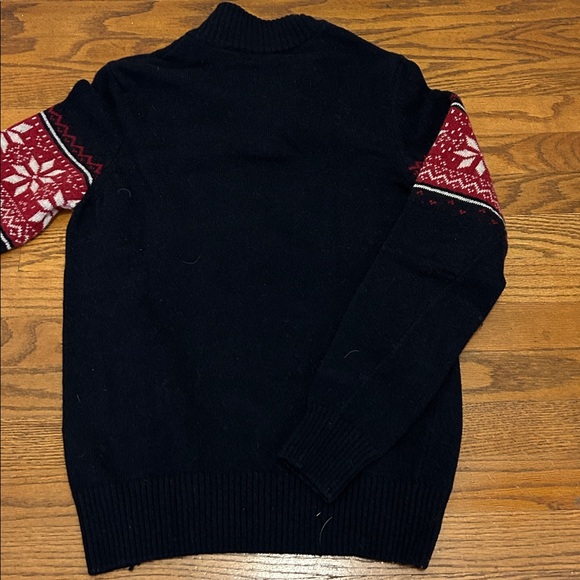 Daniele Blasi Sweater Men’s M Navy and Red Snowflake Wool - Picture 7 of 10